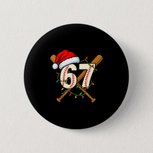 67 Baseball-Weihnachtslichter Santa-Hut Lustiger U Button