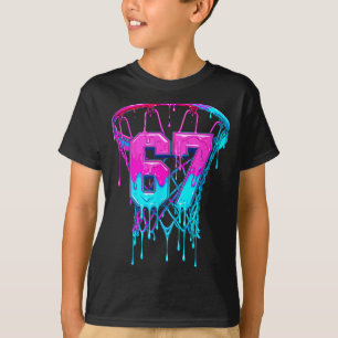 67 Basketball Drip Six Seven Lustig T-Shirt