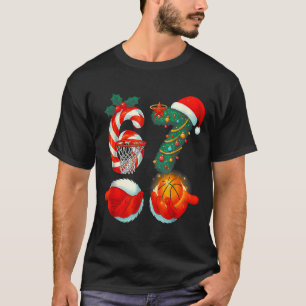 67 Basketball Santa Sechs Sieben Meme Weihnachten T-Shirt