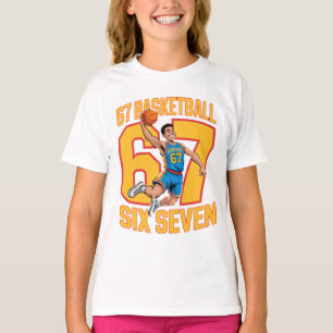67 Basketball Sechs Sieben T-Shirt
