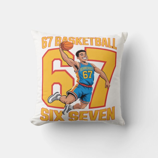 67 Basketball Six Seven Kissen (Vorderseite)