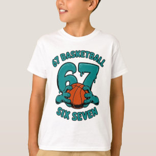 67 Basketball Six Seven Sports Meme T-Shirt