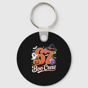 67 Boo Crew Lustiger Halloween-Geist Hexe Kürbis S Schlüsselanhänger