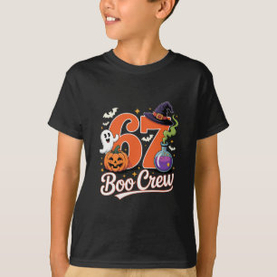 67 Boo Crew Lustiger Halloween-Geist Hexe Kürbis S T-Shirt
