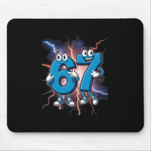 67 Brainrot italienisches Meme lustig 67 Kinderkos Mousepad