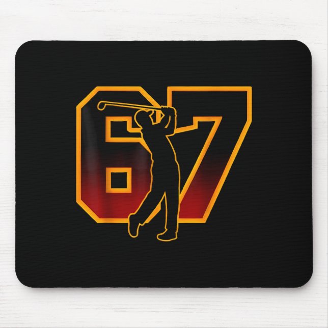 67 Brainrot Jugend Golf Drip - Lustige Kinder 67  Mousepad (Vorne)