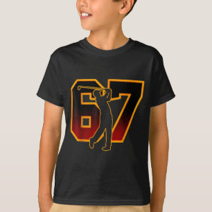 67 Brainrot Jugend Golf Drip - Lustige Kinder 67  T-Shirt