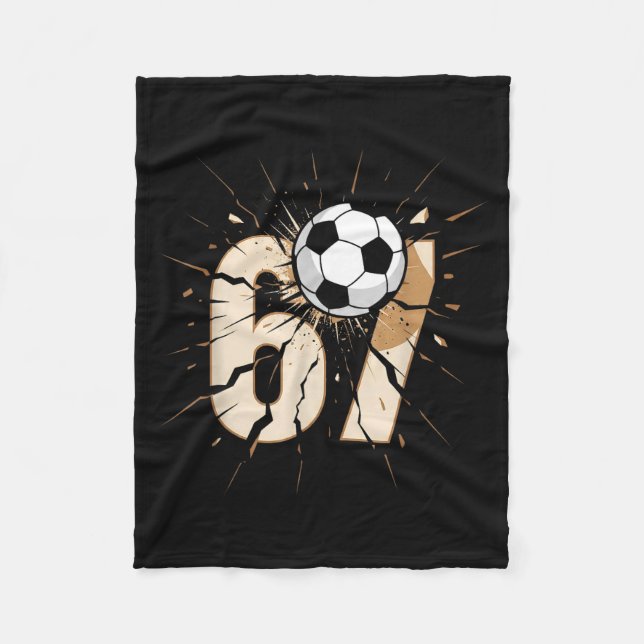 67 Brainrot Jugendfußball Drip - Lustige Kinder 67 Fleecedecke (Vorderseite)