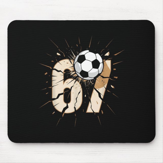 67 Brainrot Jugendfußball-Drip - Lustige Kinder 67 Mousepad (Vorne)