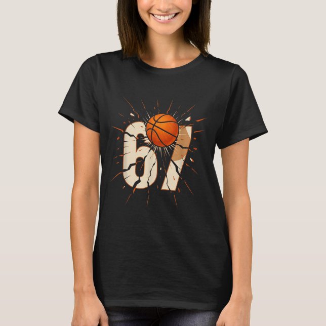 67 Brainrot Youth Basketball Drip - Funny Kids 67  T-Shirt (Vorderseite)