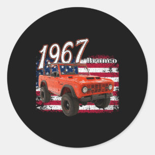 67 Bronco Suv Car Runder Aufkleber