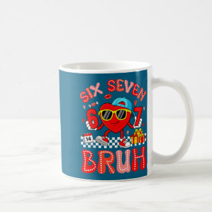 67 Bruh Herz Lustiges Valentins Six Seven Meme 6 7 Kaffeetasse