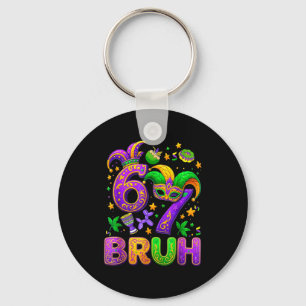 67 Bruh Mardi Gras Narrrenmaske New Orleans _1 Schlüsselanhänger