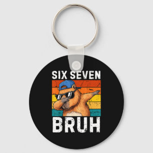 67 Bruh Meme Lustig 6 7 Capybara Für Jungen Kinder Schlüsselanhänger