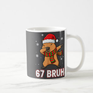 67 Bruh Sechs Sieben Meme Capybara Weihnachten Kin Kaffeetasse