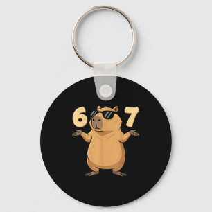67 Capybara Meme 6 7 Ästhetik Für Kinder Junge Erw Schlüsselanhänger