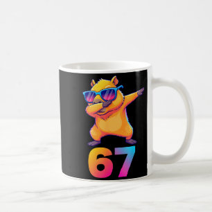 67 Capybara Sechs Sieben Meme Tier Coole Capybara Kaffeetasse