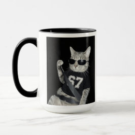 67 Cat Wearing Sunglasses Gen Alpha Funny Six Seve Tasse