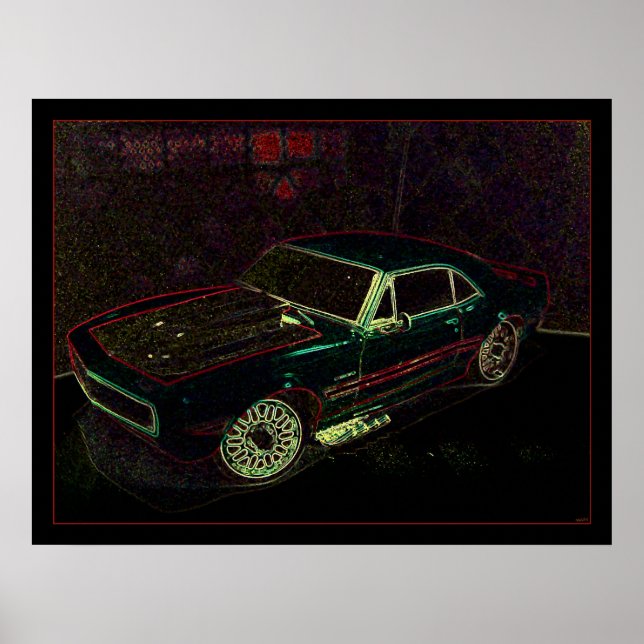 "67" Chevy Camaro Poster (Vorne)