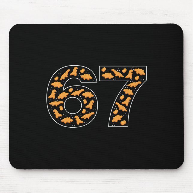 67 Chicken Nuggets Six Seven  Mousepad (Vorne)