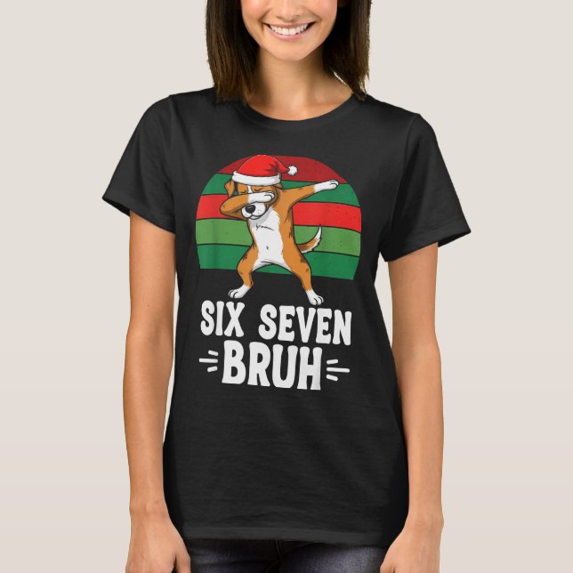 67 Christmas Funny 67 Brainrot Youth Kids Dog 67  T-Shirt (Vorderseite)