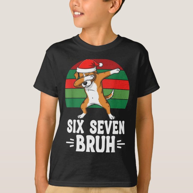 67 Christmas Funny 67 Brainrot Youth Kids Dog 67  T-Shirt (Vorderseite)