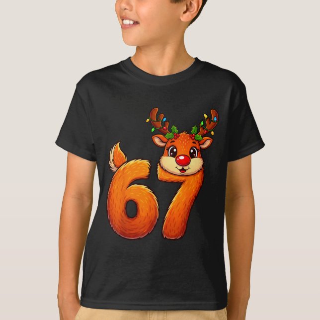 67 Christmas Funny Reindeer Bruh Meme Pajamas Wome T-Shirt (Vorderseite)