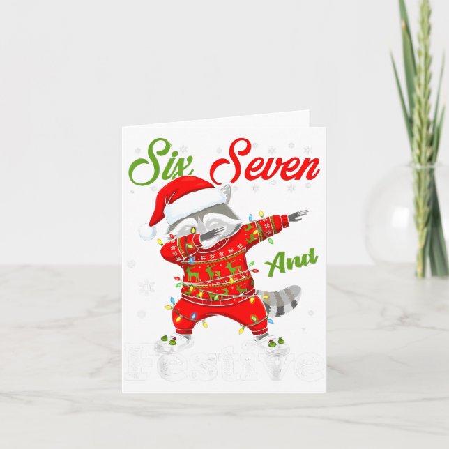 67 Christmas Funny Six Seven Bruh Meme Brainrot Sa Karte (Vorderseite)