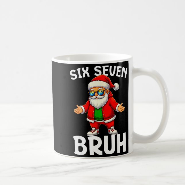 67 Christmas Funny Six Seven Meme Brainrot Santa K Kaffeetasse (Rechts)