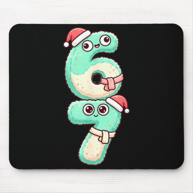 67 Christmas Kawaii Pastel Design  Mousepad (Vorne)