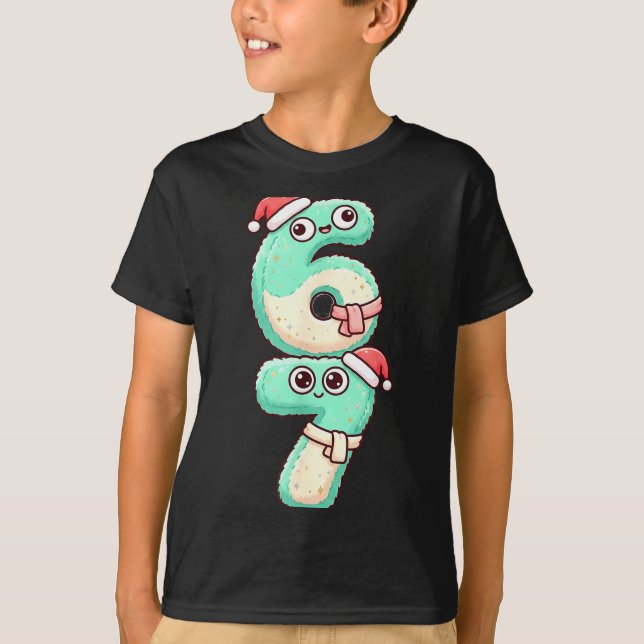 67 Christmas Kawaii Pastel Design  T-Shirt (Vorderseite)