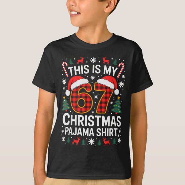 67 Christmas Pajama Shirt Funny Six Seven Meme Bra (Vorderseite)