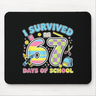 67 Clroom Meilenstein Süß Pastell Kinder Humor  Mousepad