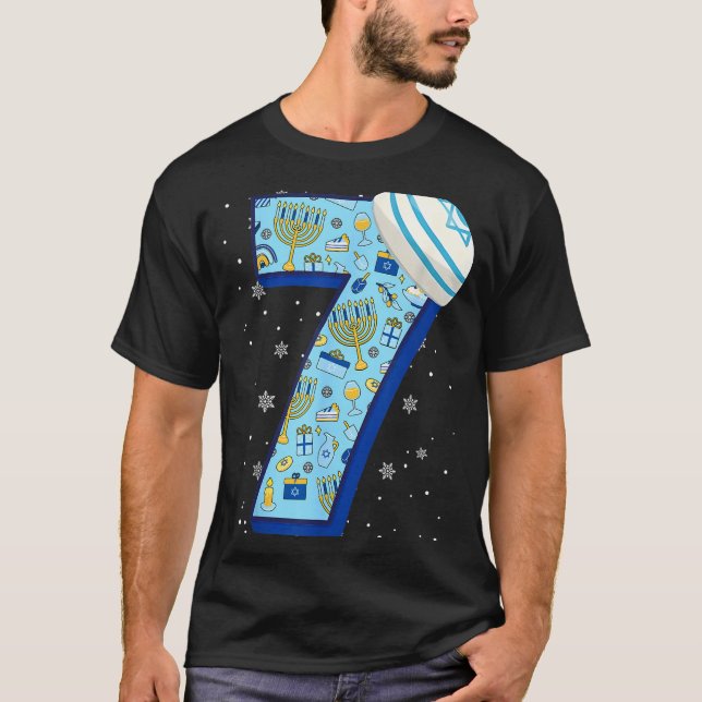 67 Couple Hanukkah Matching Six Seven Meme Jewish  T-Shirt (Vorderseite)