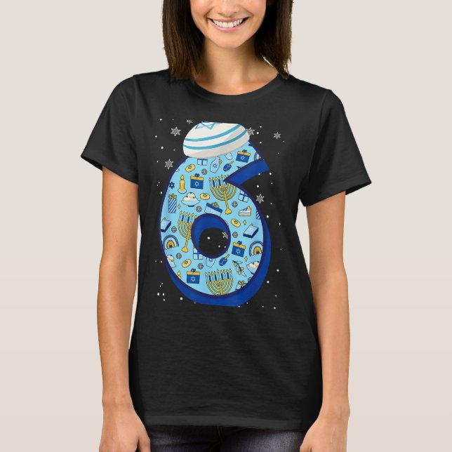 67 Couple Hanukkah Matching Six Seven Meme Jewish  T-Shirt (Vorderseite)