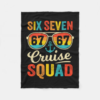 67 Cruise Squad 2025 Funny Kids Cruise Meme Matchi Fleecedecke