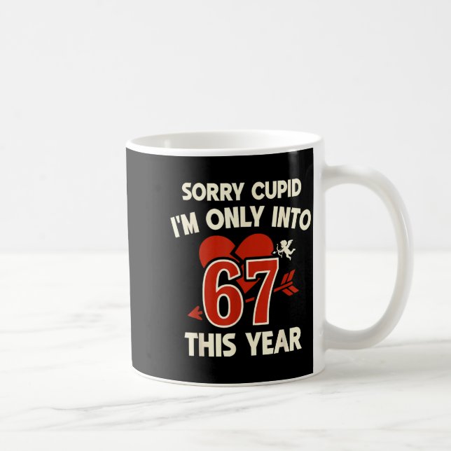 67 Cud Valentine Meme, Funny Anti-valentine Graphi Kaffeetasse (Rechts)