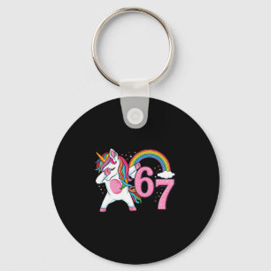 67 Dabbing Einhorn Für Mädchen Sechs Sieben Meme K Schlüsselanhänger