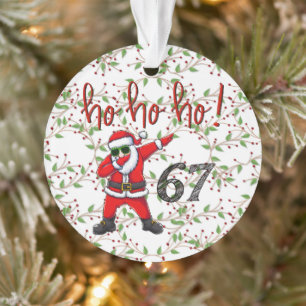 67 Dabbing Weihnachtsmann-Christbaumanhänger  Ornament