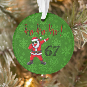 67 Dabbing Weihnachtsmann-Christbaumanhänger  Ornament