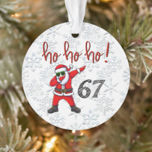 67 Dabbing Weihnachtsmann-Christbaumanhänger  Ornament
