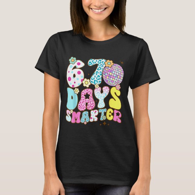 67 Days Smarter 67 Days School Teacher Students Me T-Shirt (Vorderseite)