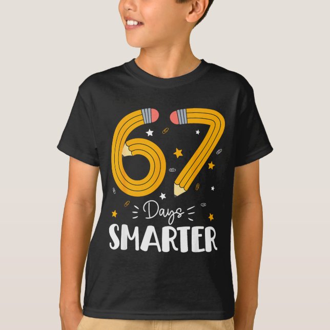 67 Days Smarter Gen Alpha Slang 67 Meme Teachers S T-Shirt (Vorderseite)