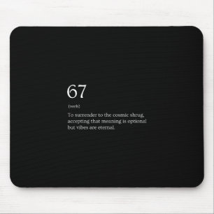 67 Definition Meme  Mousepad