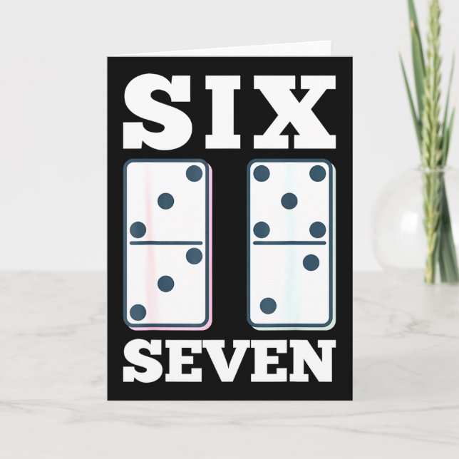 67 Dominos-Blöcke zählen Mathematik-Lehrer Vin Karte (Vorderseite)