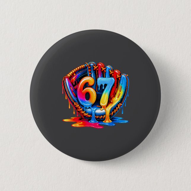 67 Drip Baseball Life Style 101 Apparel Youth Drip Button (Vorderseite)
