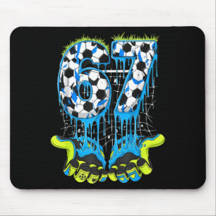 67 Drip Fußball Gen Alpha Slang Sechs Sieben Meme Mousepad