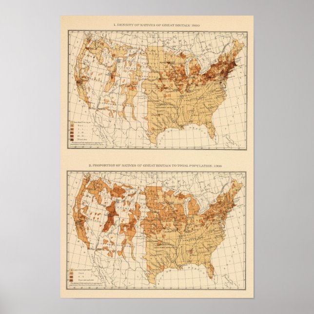67 Eingeborene Großbritannien 1900 Poster (Vorne)