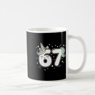 67 Einhorn Six Seven 6-7 Meme Kaffeetasse