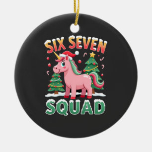 67 Einhorn Weihnachten Dabbing für Mädchen Kinder  Keramik Ornament